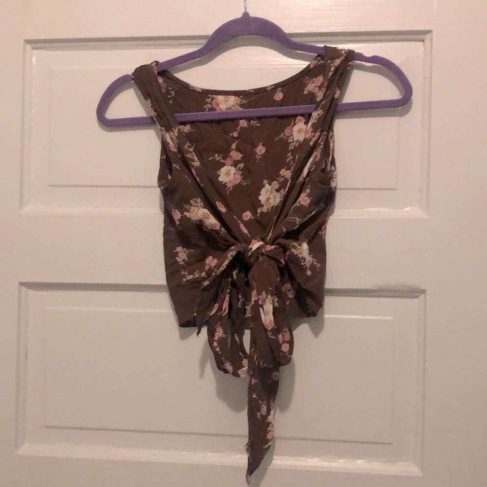 Flynn Skype floral crop top